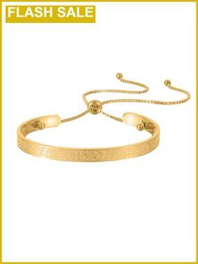 Ayatul Kursi Arabic Cuff Bracelet Islamic Muslim Jewelry Gift for Women